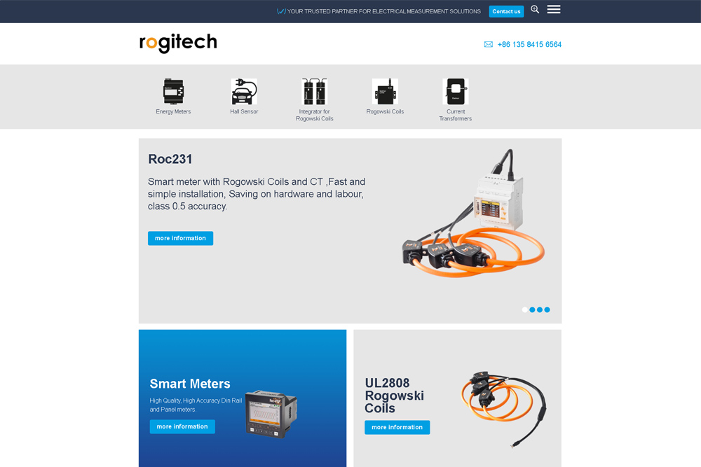 罗吉科技外贸网站Leading current sensor and rogowski coil manufacturer