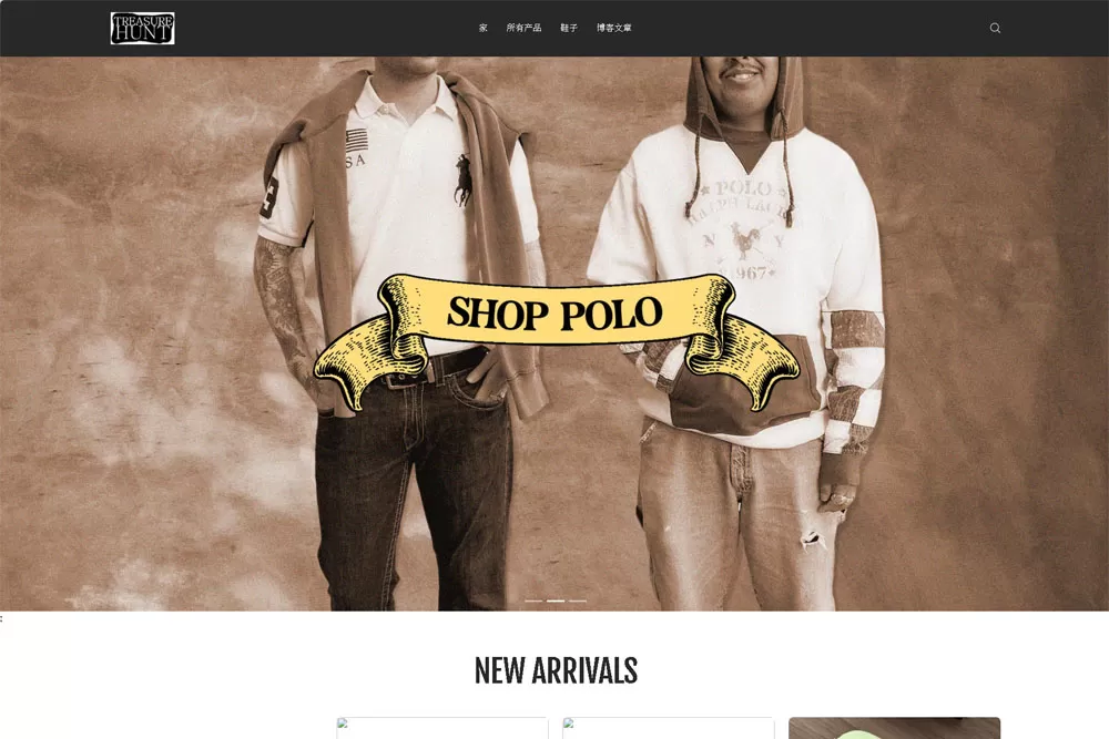 treasure hunt-外贸商城展示网站建设德材翌科技相关案例